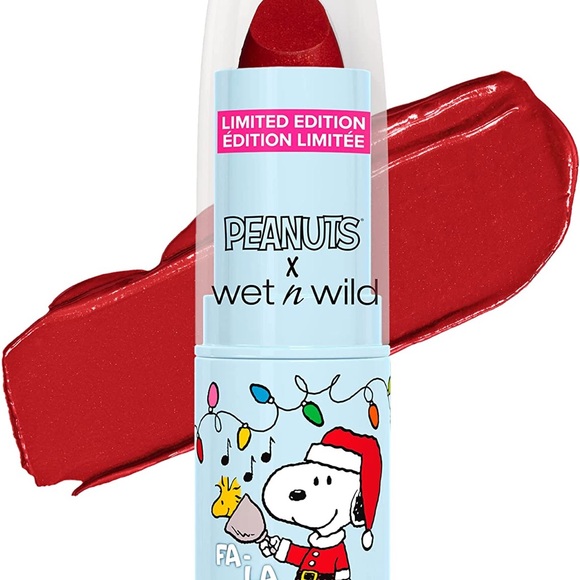 Limited Edition Peanuts X Wet n Wild Lipstick Santa Snoopy - Picture 2 of 4